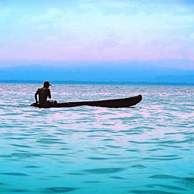 Sunset in the San Blas Islands, Panama