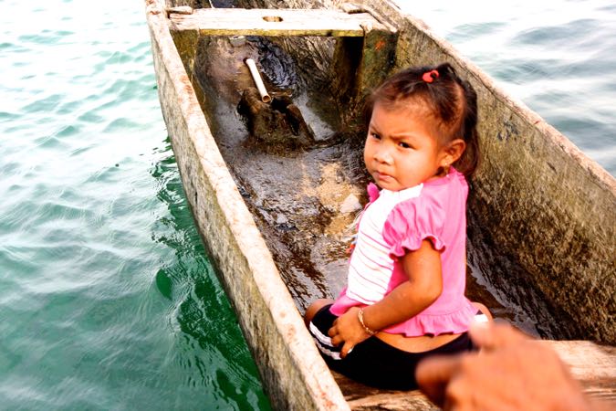 Kid in the San Blas Islands, Panama