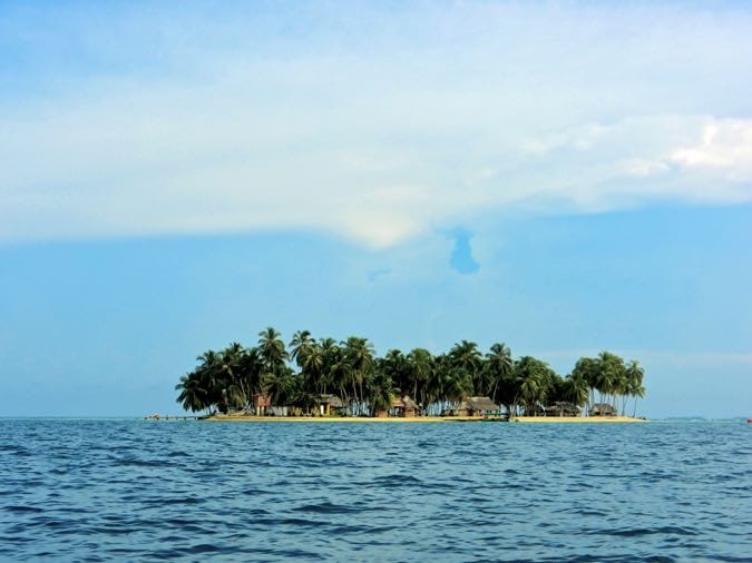 One of the tiny islands in the San Blas Islands, Panama