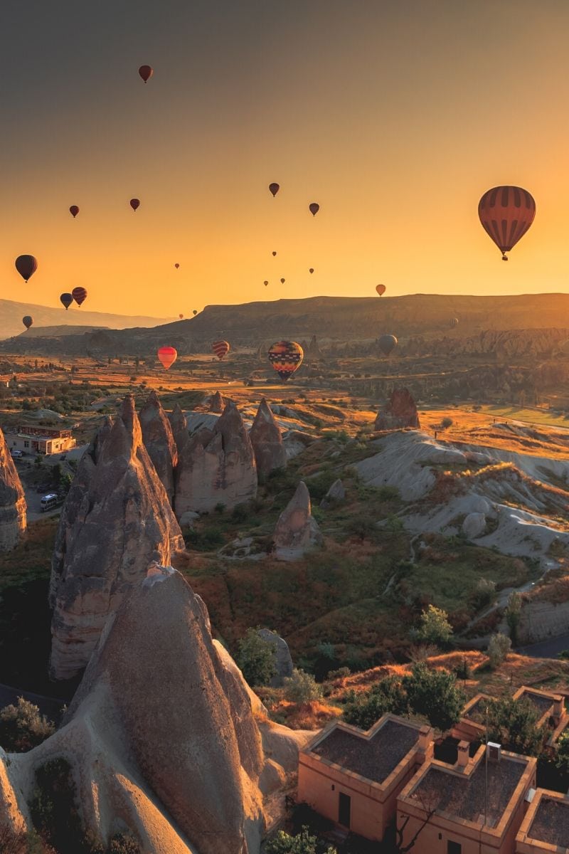 Sunrise hot air balloon flight, Cappadocia