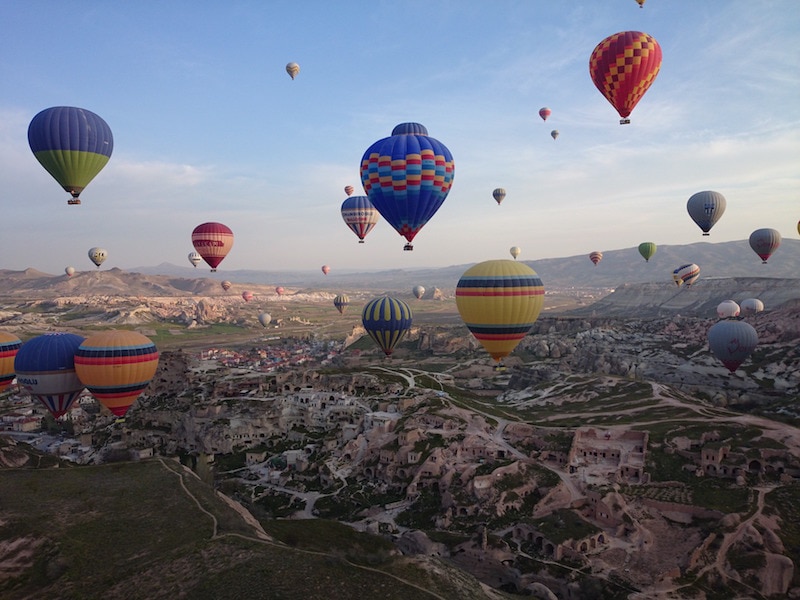 Hot air ballooning in Cappadocia, Turkey