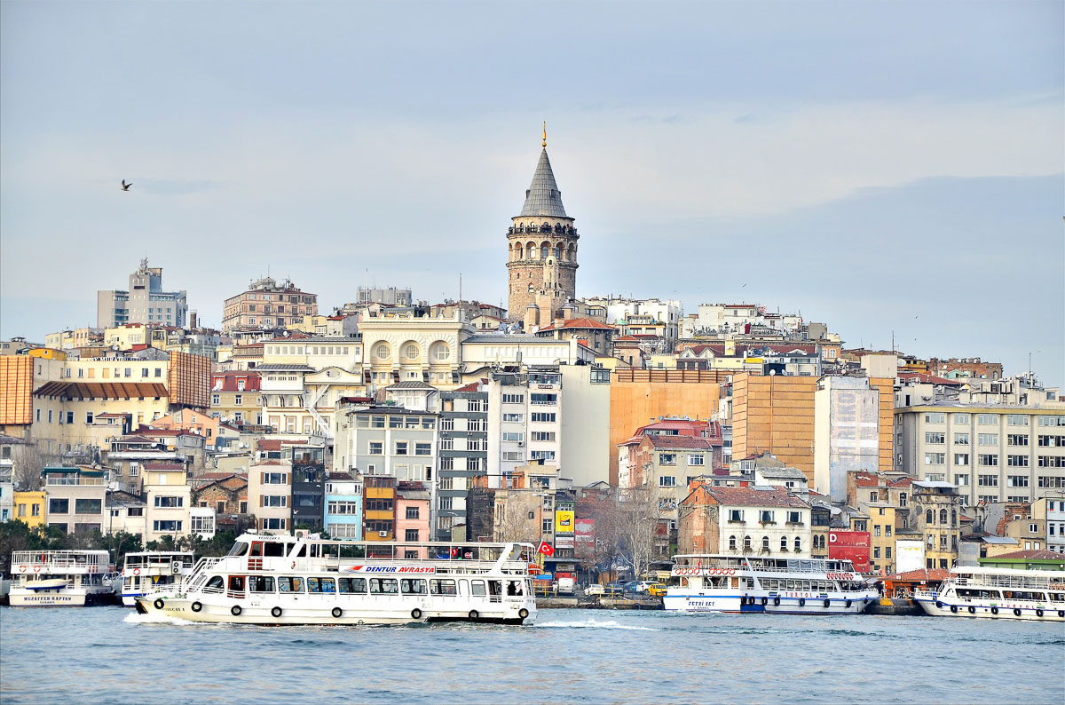 Views of Istanbul from the Bosphorus ferry