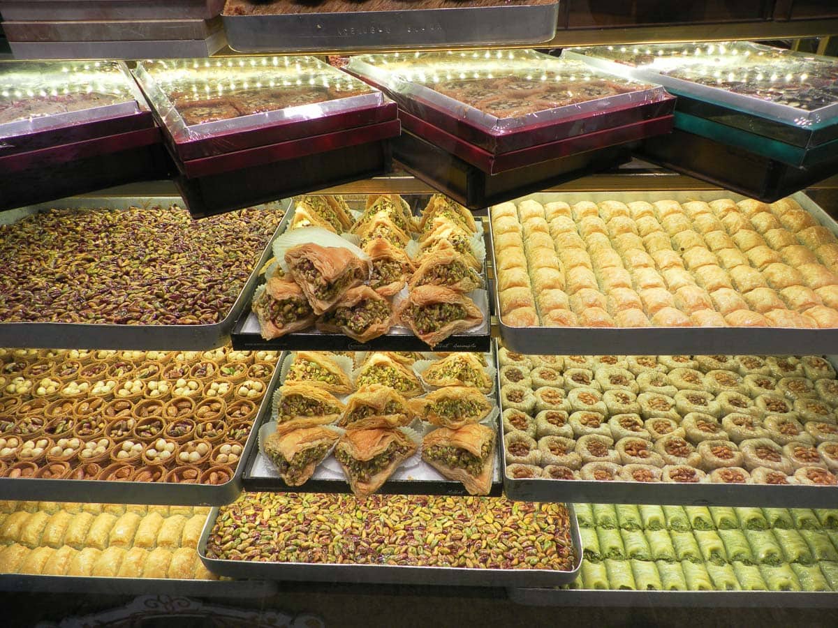 Baklava and sweet treats in Istanbul