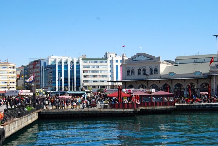 Arriving in the Kadikoy district on our food tour of Istanbul