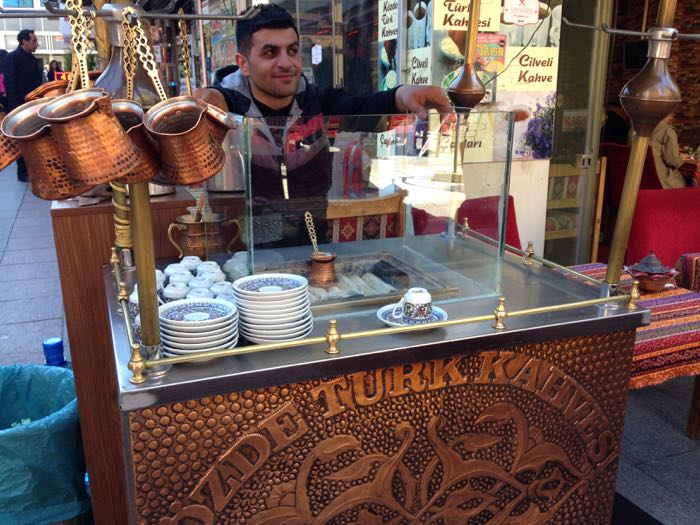 Turkish coffee to finish our Istanbul food tour