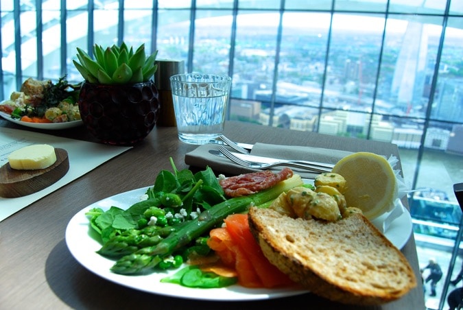 One of London's highest brunches - Darwin Brasserie, Sky Garden, London