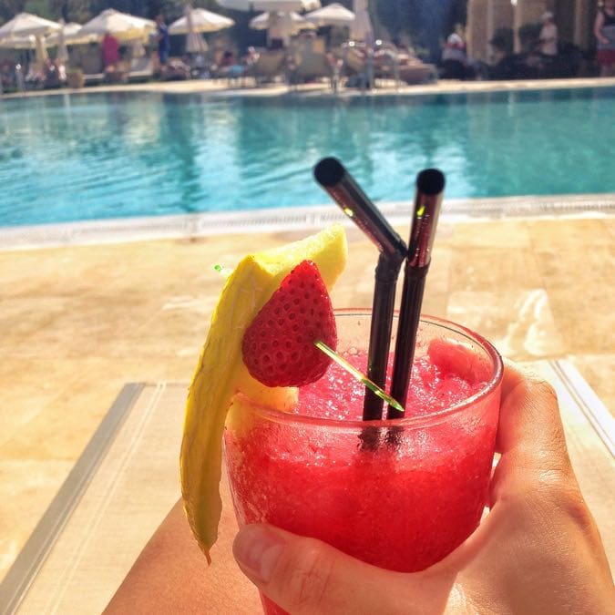 Cocktails by the pool at Sensatori Cyprus