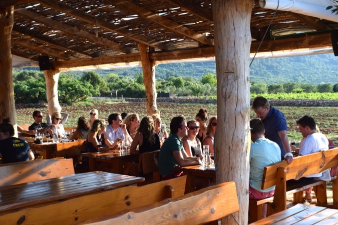 Dinner at Hora Vineyard, Hvar, Croatia