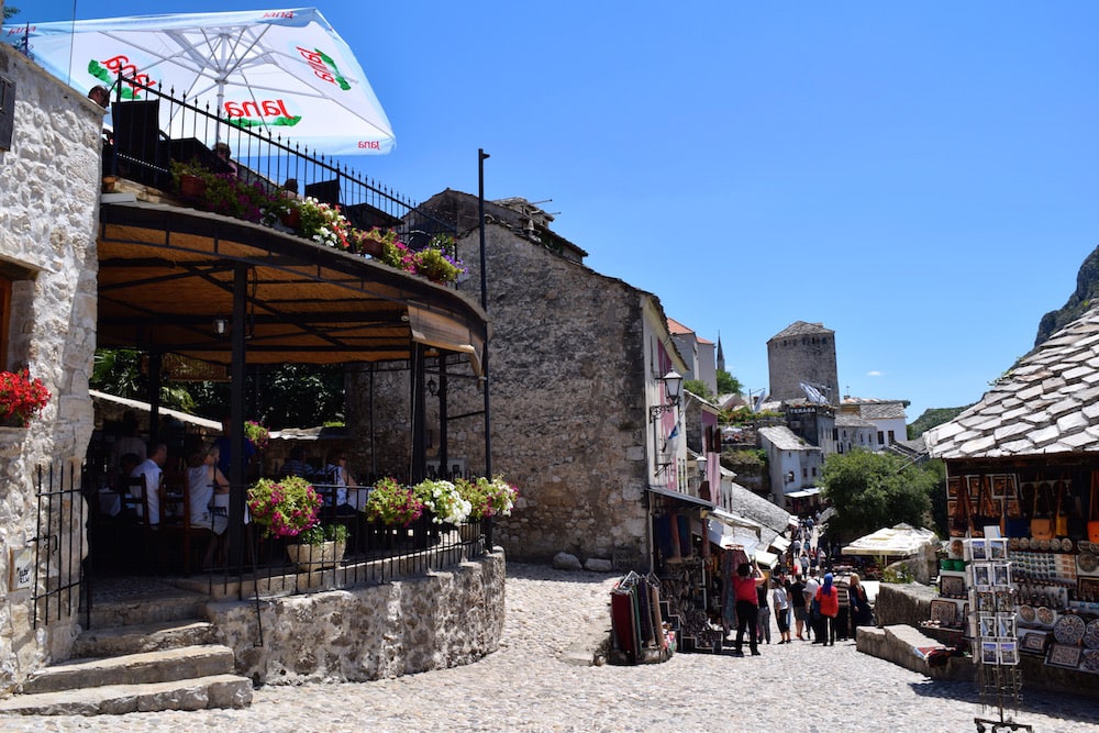 The pretty market in Mostar, Bosnia