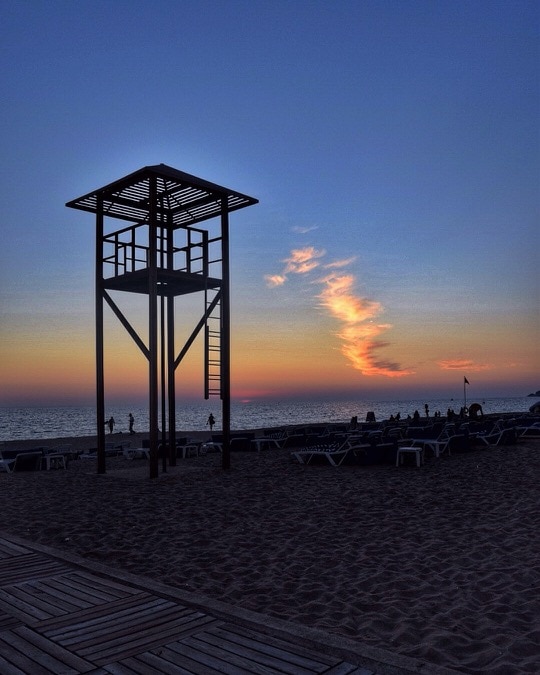 Sunset at Kleopatra Beach