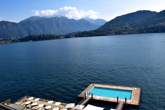 Swimming pool view at Grand Hotel Tremezzo