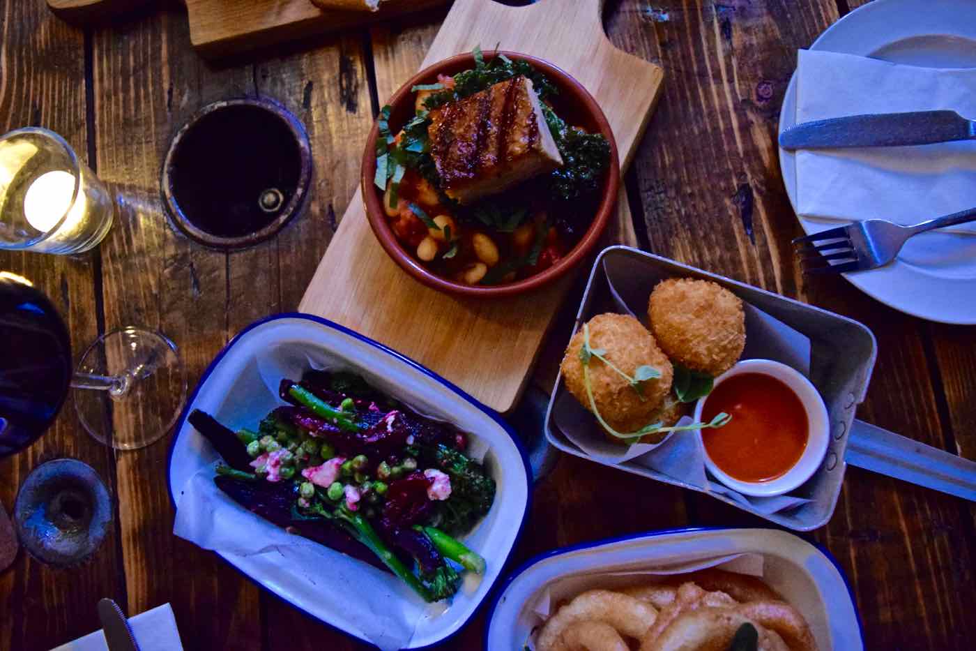 Dinner at Junkyard Restaurant, Nottingham
