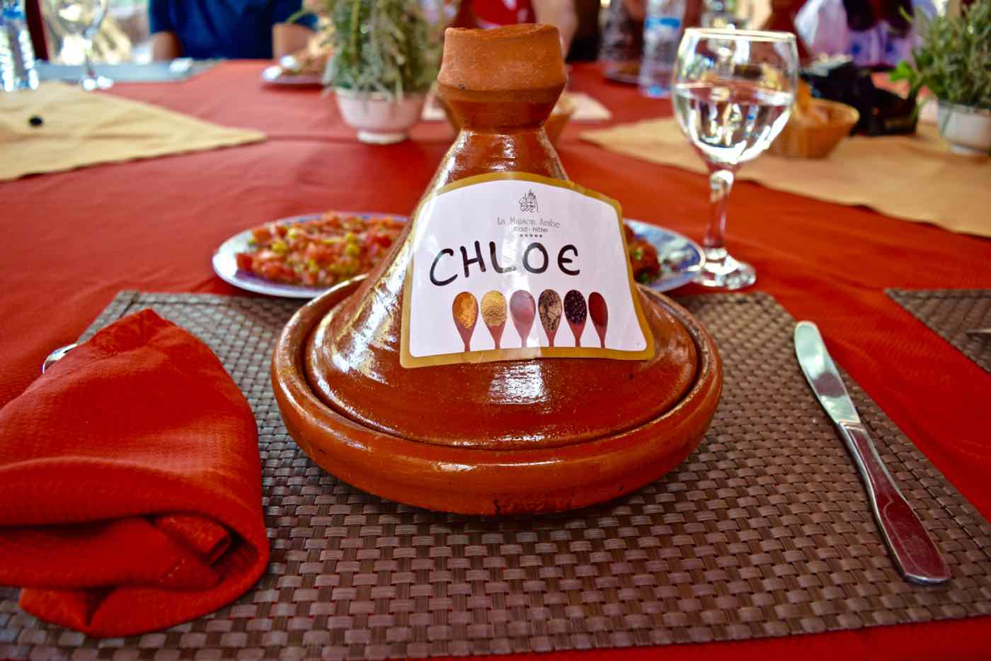 Lunch is served at La Maison Arabe Marrakech