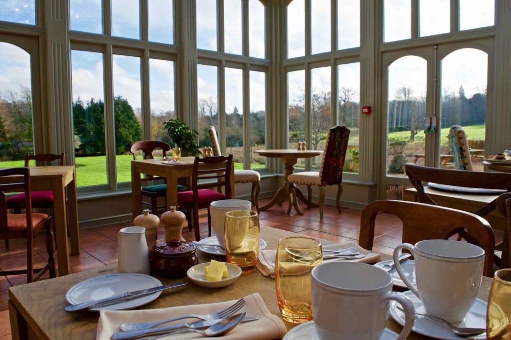 Breakfast room at Burley Manor Hotel, New Forest