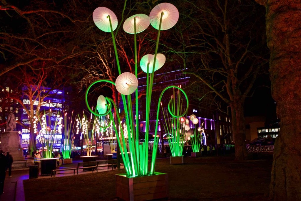 Garden of Light by TILT in Leicester Square