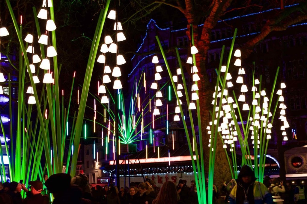 Garden of Light by TILT in Leicester Square