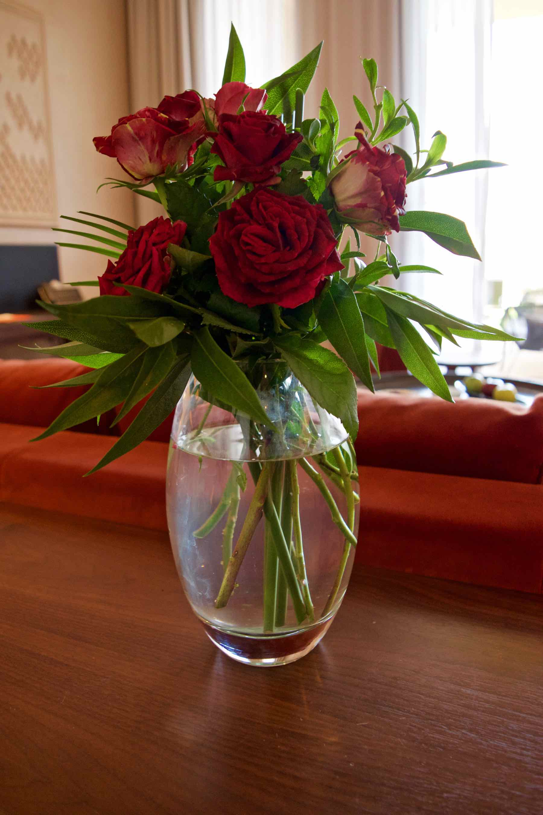 Royal Palm Hotel Marrakech Beautiful flowers in the Senior Suite at Royal Palm Marrakech