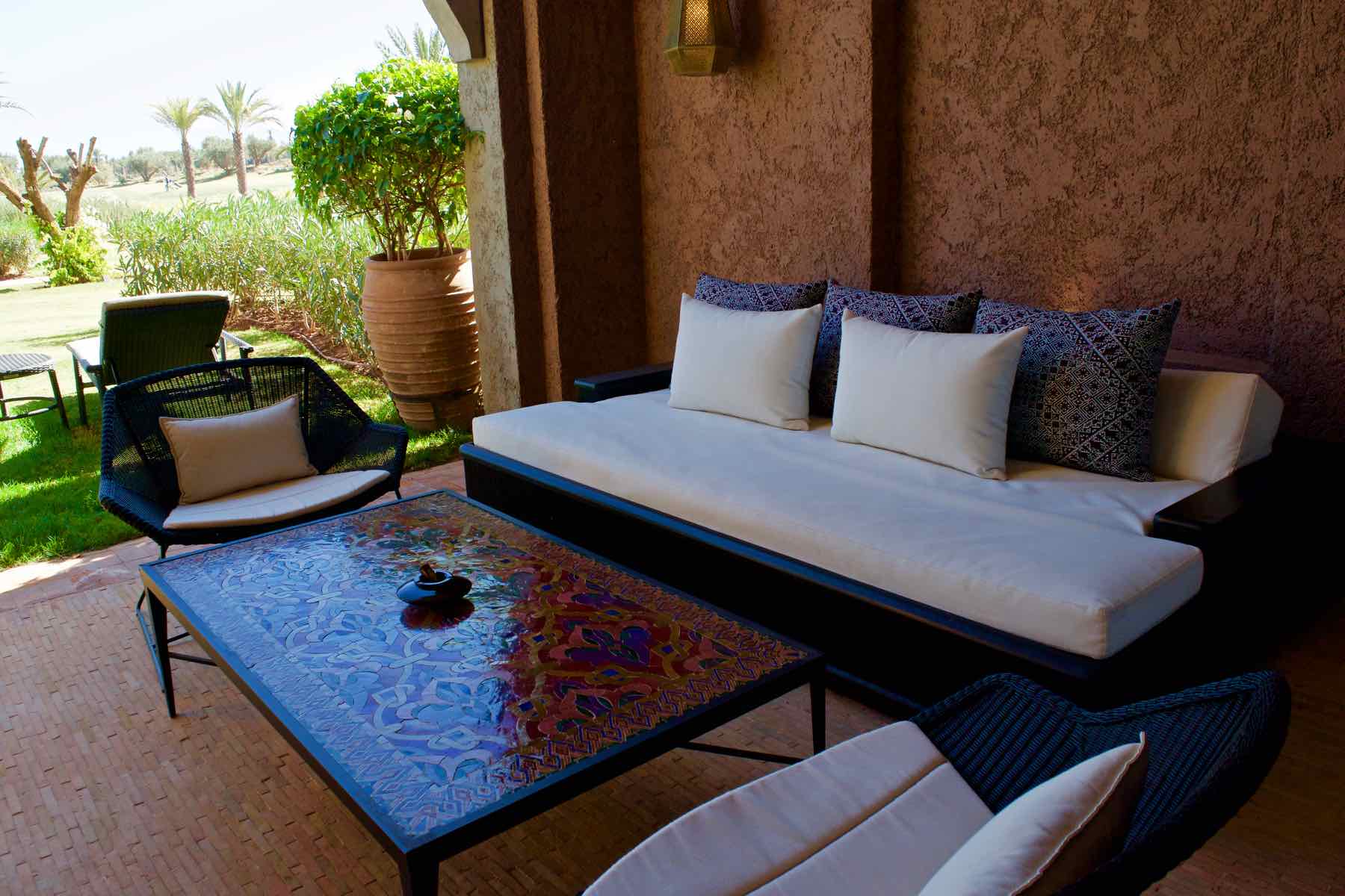 Royal Palm Hotel Marrakech Outdoor area in the Senior Suite at Royal Palm Marrakech