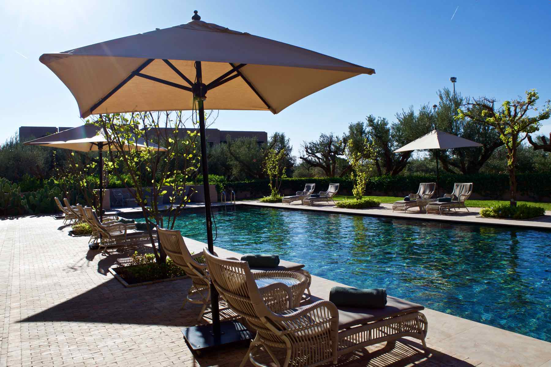 Sports centre pool at the Royal Palm Marrakech