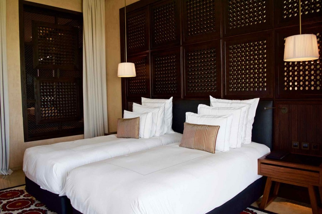 Twin Bedroom in the Senior Suite at Royal Palm Marrakech