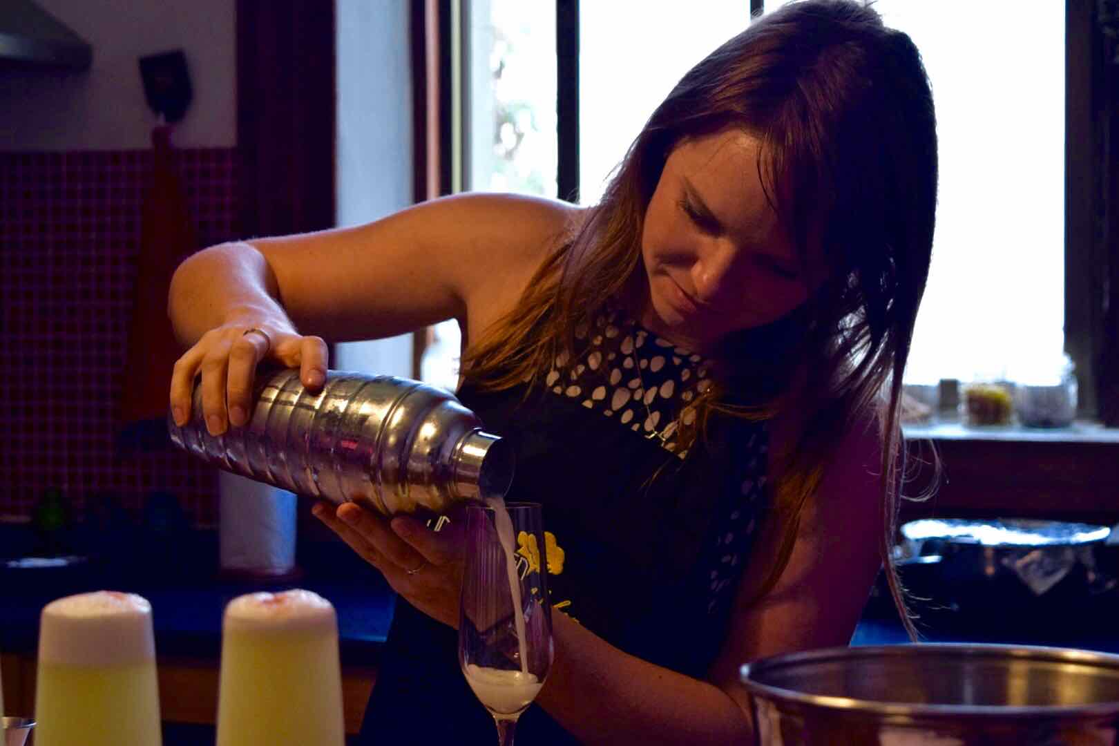 Making Pisco Sours in Santiago, Chile