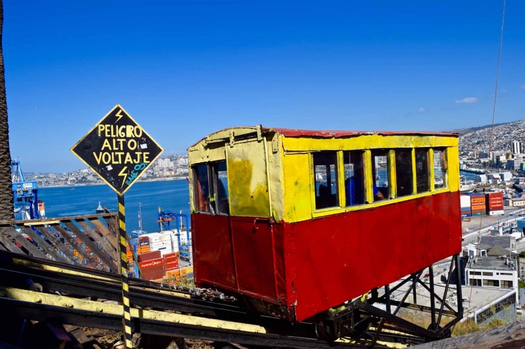 Funicular in Valparaiso Chile