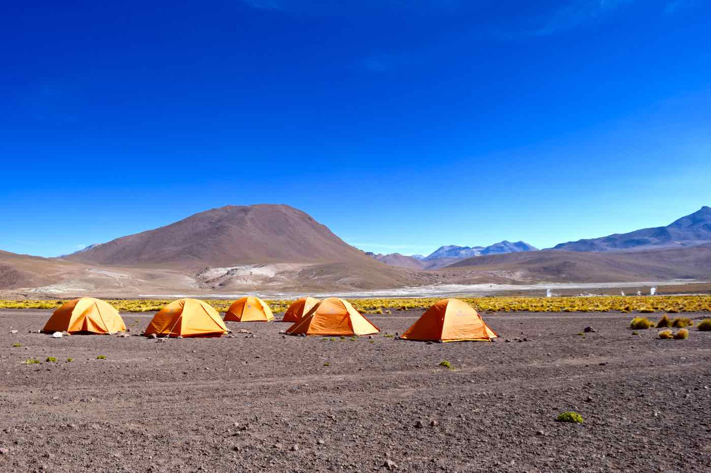 Tents close to El Tatio Geysers, Chile 