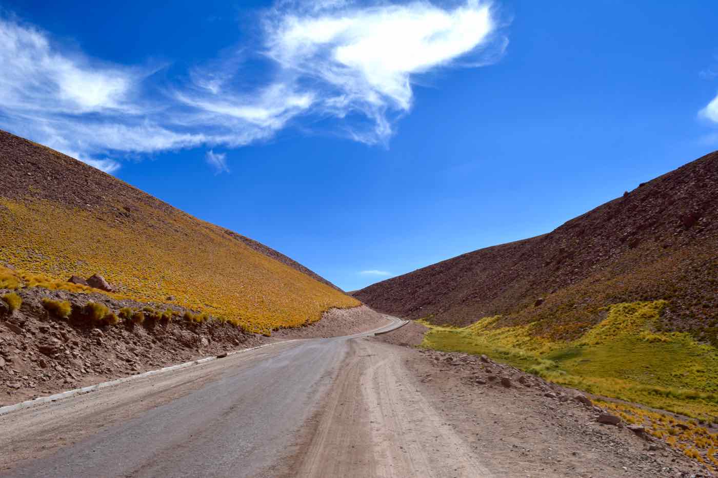 Driving to El Tatio Geysers, Chile