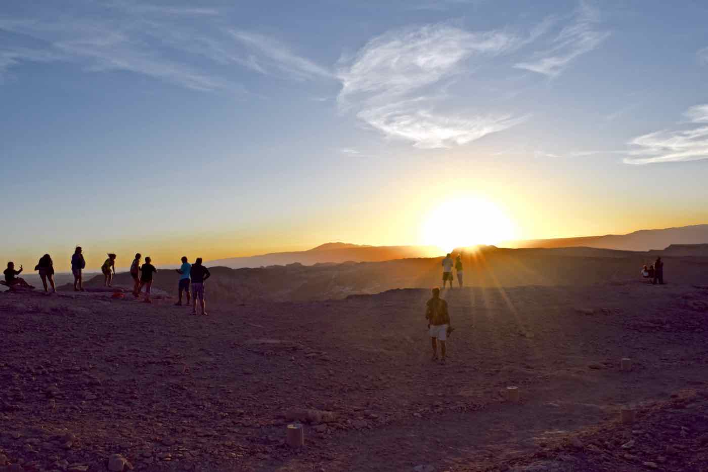 Sunset over El Valle De La Luna, Chile