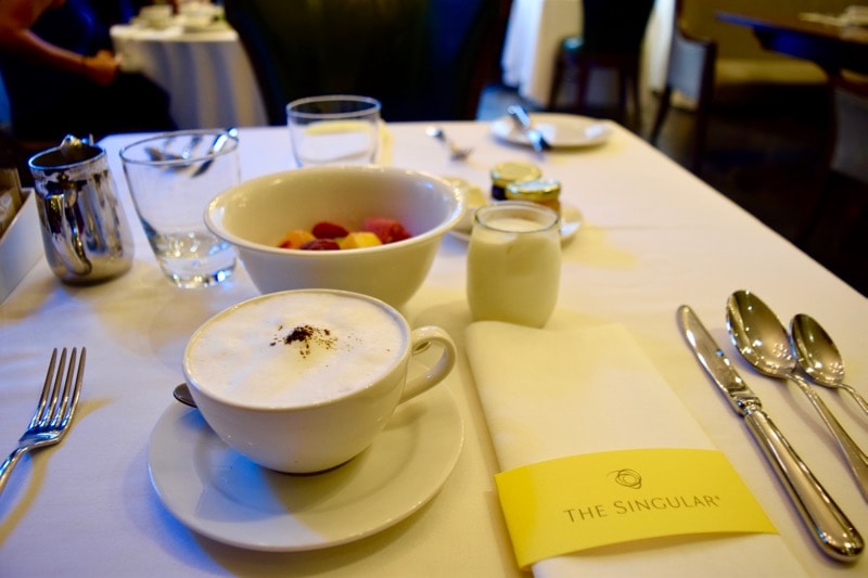 Breakfast at The Singular Hotel, Santiago