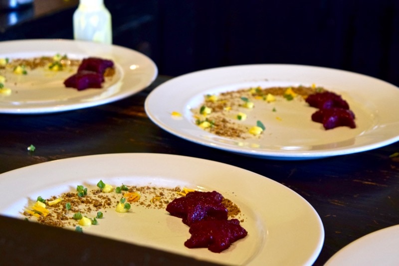 Chefs at work at Andeluna Restaurant, Uco Valley