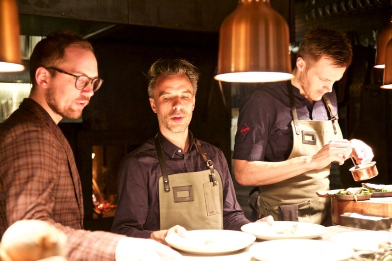 Chefs busy at work at Restaurang Ekstedt, Stockholm