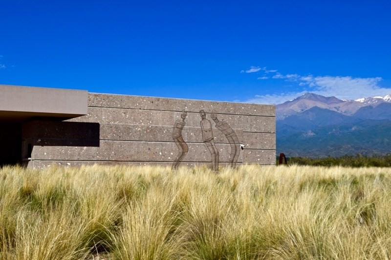 Sculptures outside Salentein Winery, Uco Valley