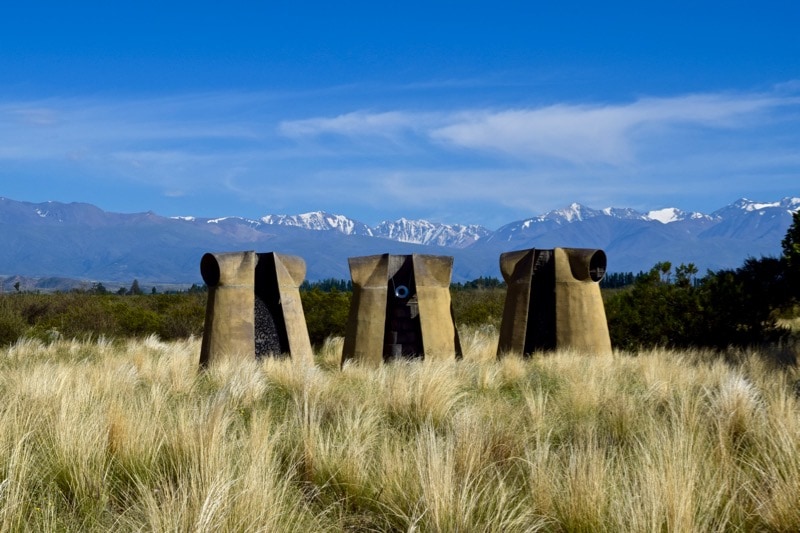 Sculptures outside Salentein Winery, Uco Valley