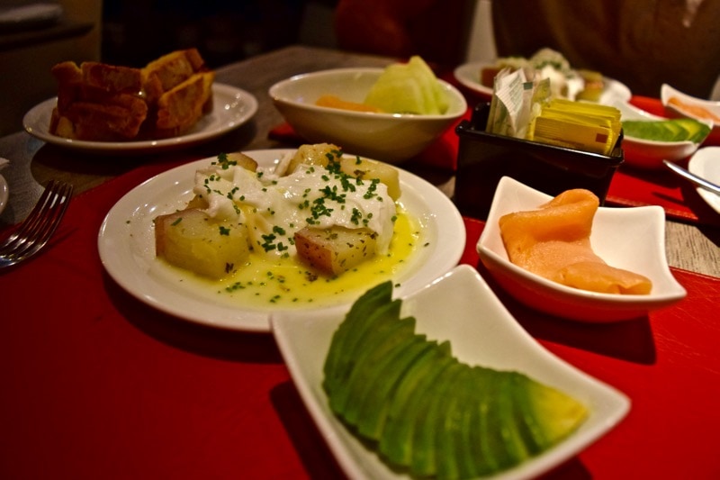 Breakfast at Su Merced Hotel, Santiago, Chile