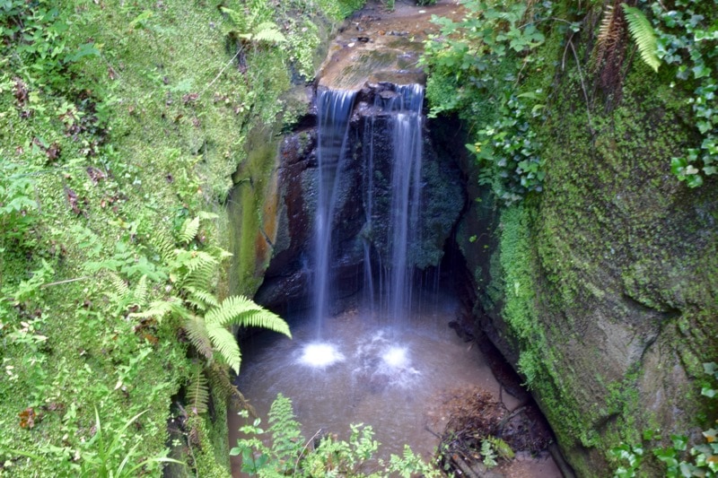 Shanklin Chine waterfall, Isle of Wight