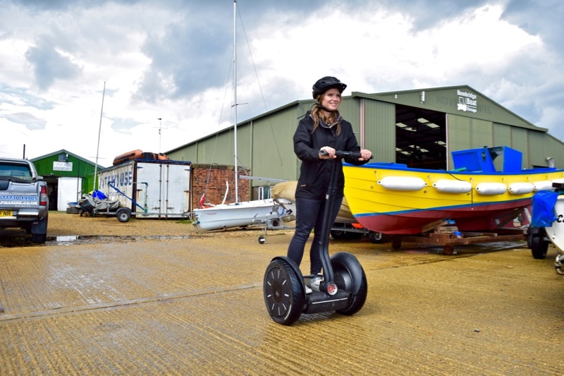 Segwaying at Tackt-Isle Adventures, Isle of Wight