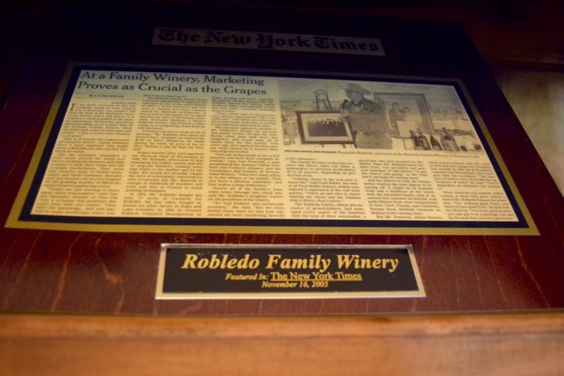 Robledo Family Winery, Sonoma Valley, California