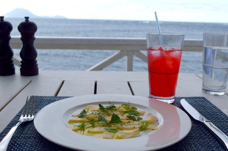 Ceviche at Arthur's Restaurant, St Kitts