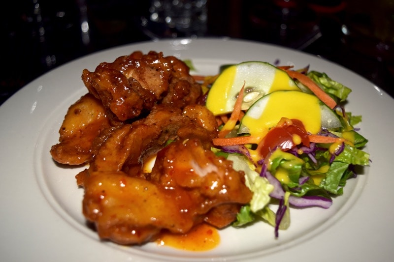 Fried chicken at Spice Mill Restaurant, St Kitts