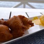 Pumpkin fritters at Arthur's Restaurant, St Kitts