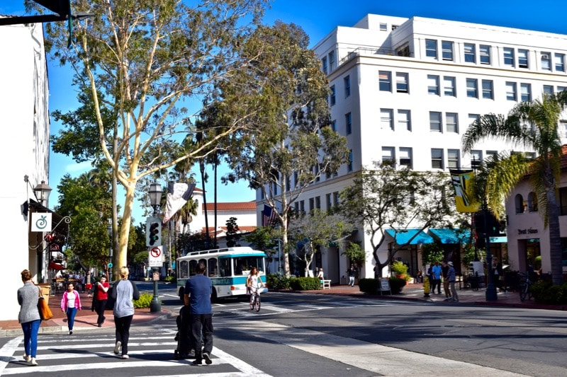 State Street in Santa Barbara 