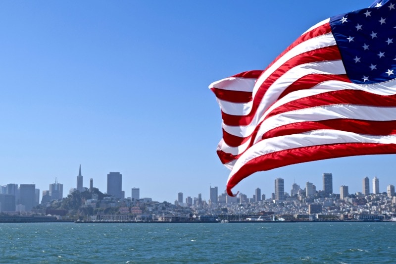 San Francisco from the Alcatraz ferry