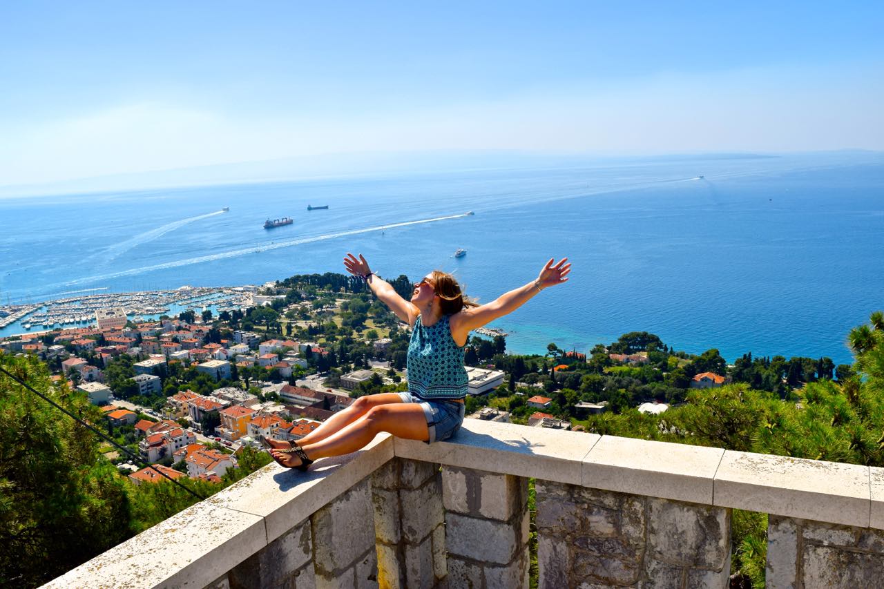 Enjoying the views in Split, Croatia