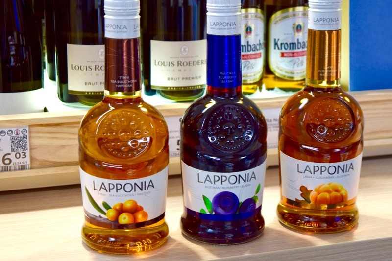 Lapponia fruit liqueuers