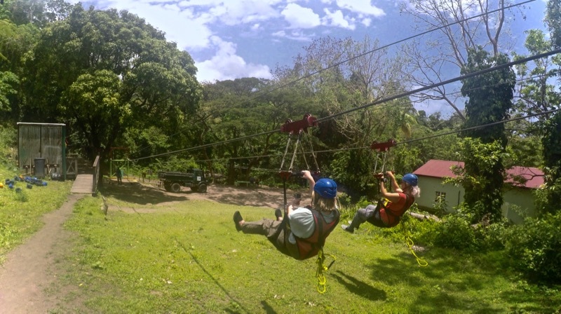 Zip-lining in St Kitts