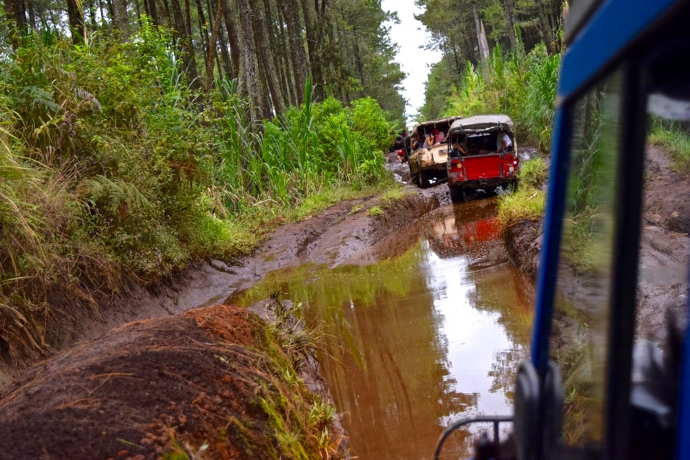 Off-road 4x4 adventure in Bandung, Indonesia