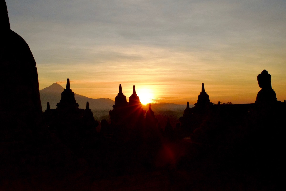 Sunrise at Borobudur, Indonesia