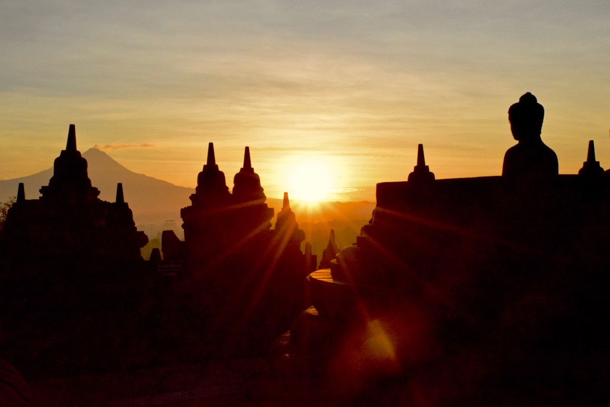 Sunrise at Borobudur, Indonesia