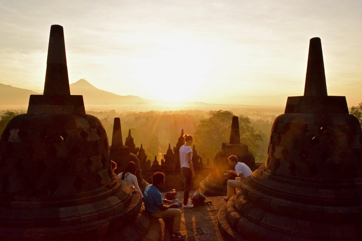 Sunrise at Borobudur, Indonesia